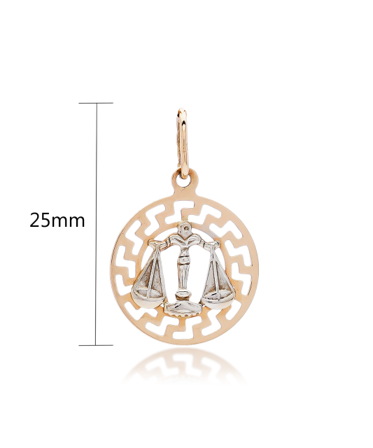 Gold pendant "Libra "