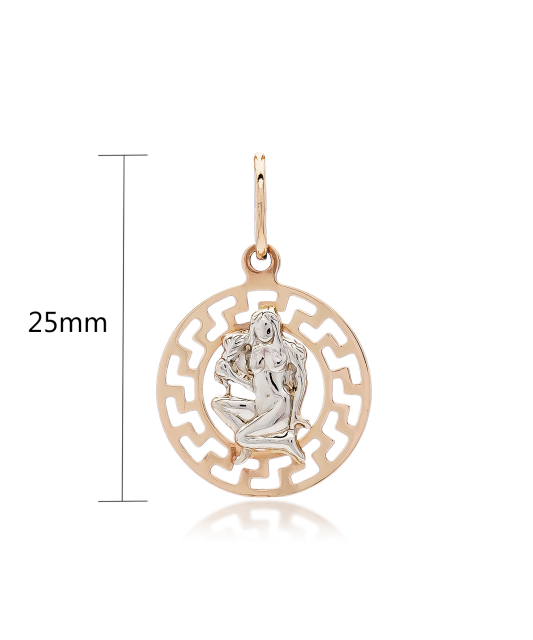Gold pendant "Virgo "