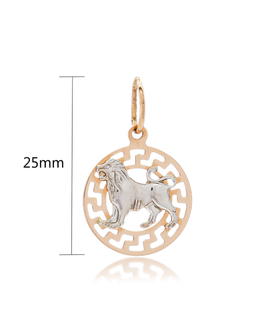 Gold pendant "Leo "
