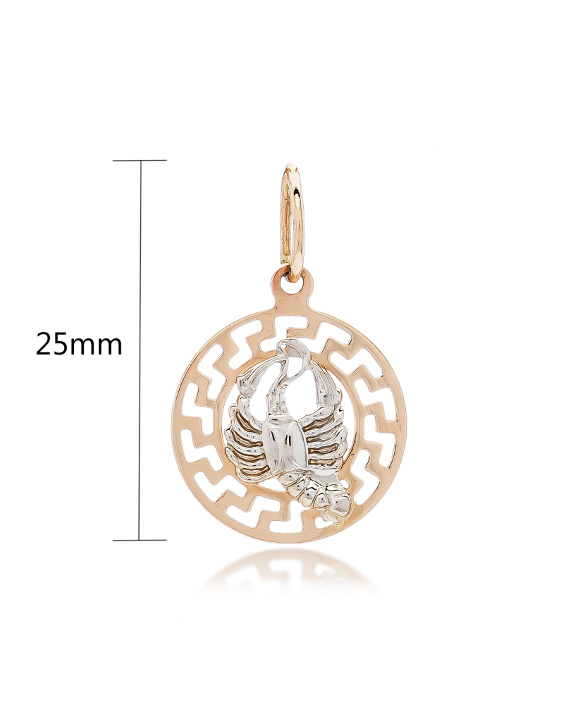 Gold pendant "Cancer "