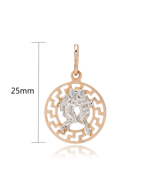 Gold pendant "Gemini "