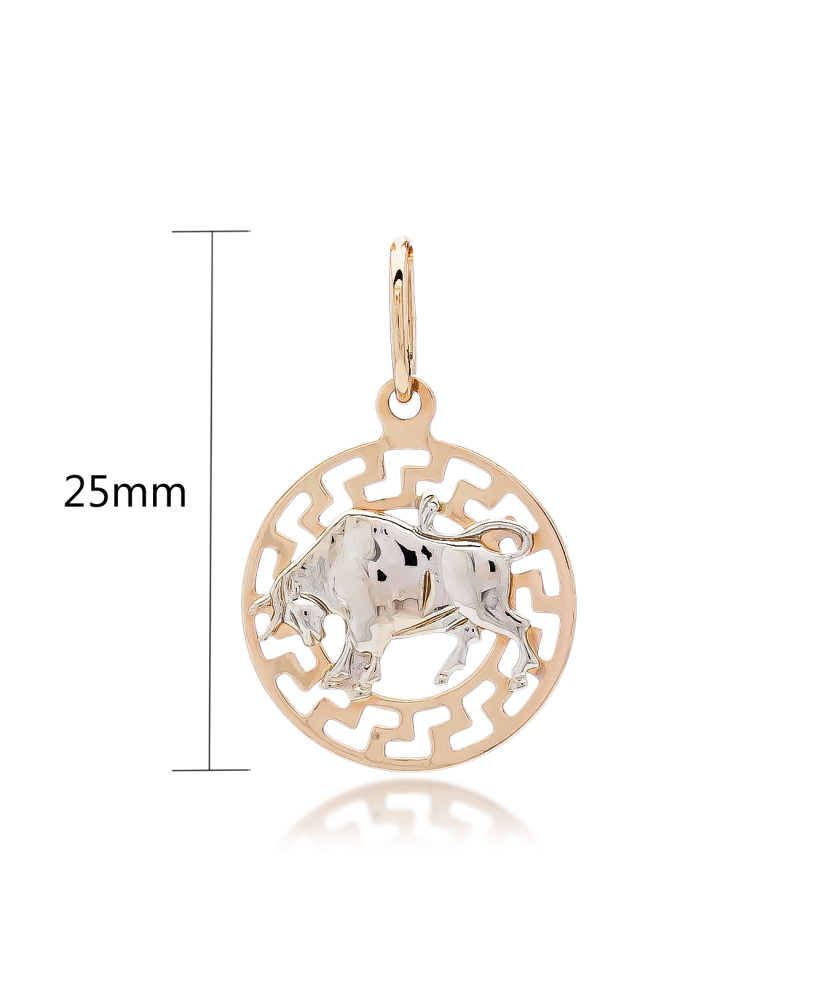 Gold pendant "Taurus "