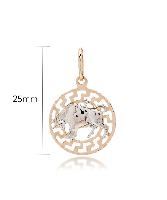 Gold pendant "Taurus "