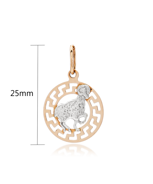 Gold pendant "Aries  "
