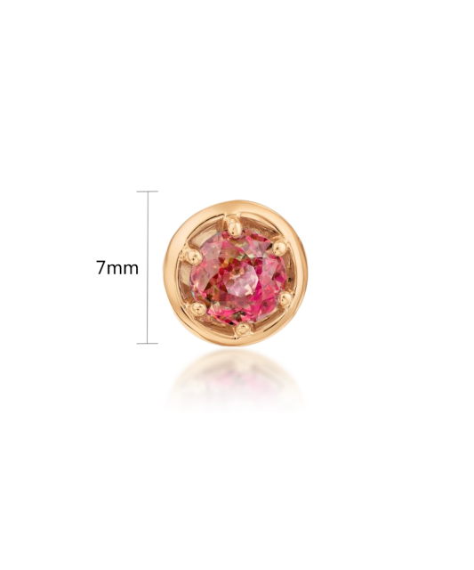 Gold pendant with zirconium