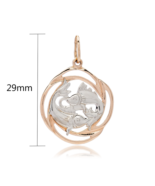 Gold pendant "Pisces  "