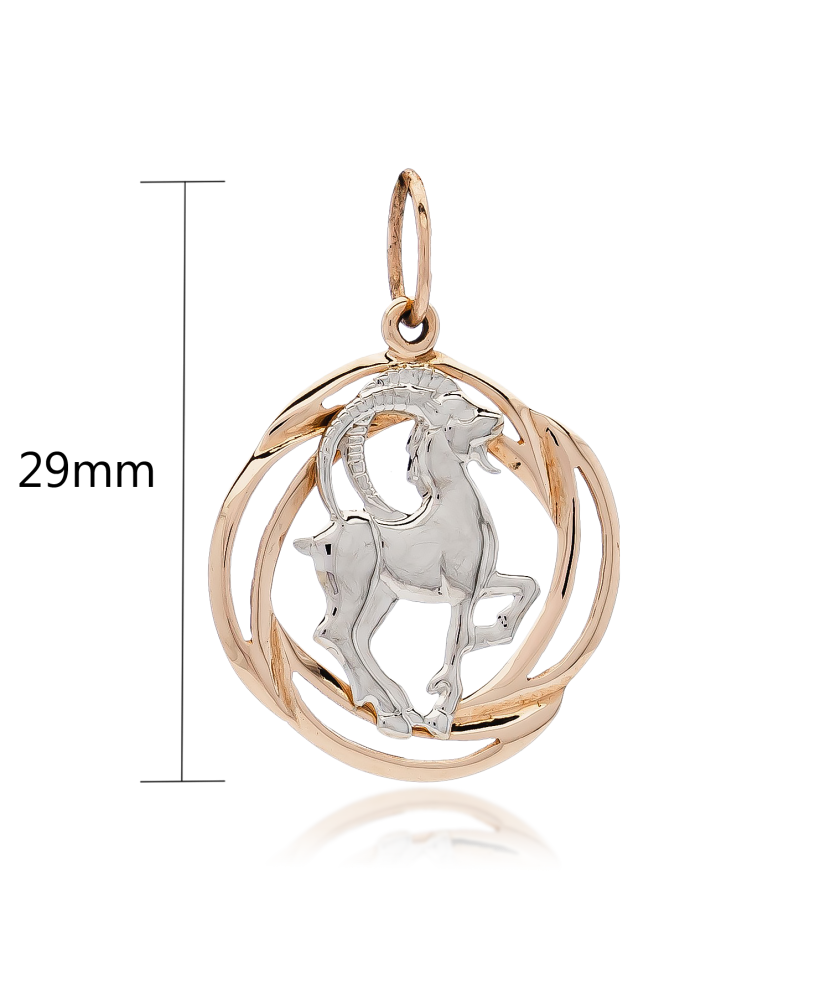 Gold pendant "Capricorn "