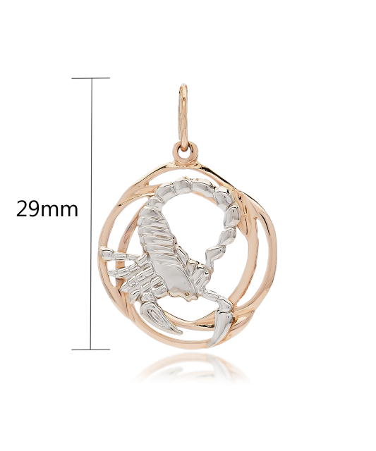Gold pendant "Scorpio "