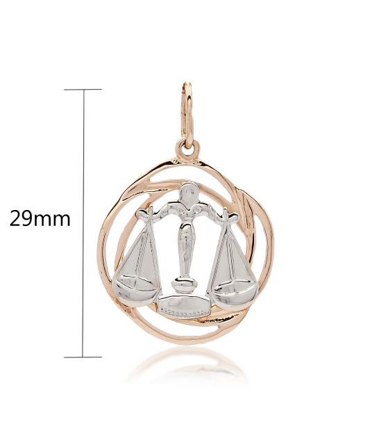 Gold pendant "Libra "