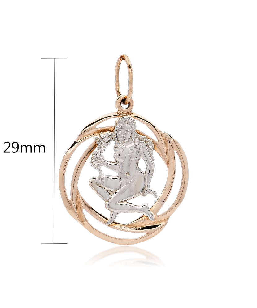 Gold pendant "Virgo "
