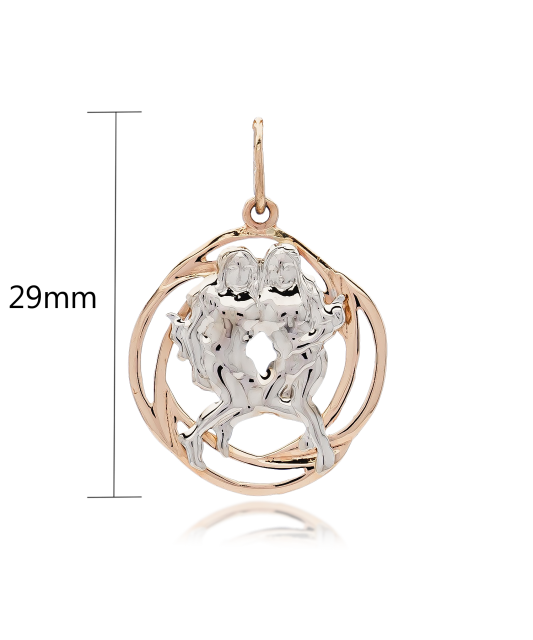 Gold pendant "Gemini "