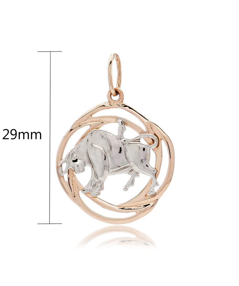 Gold pendant "Taurus "