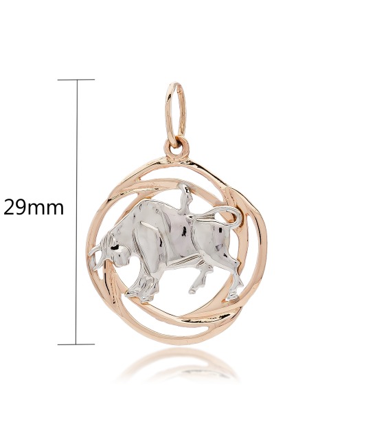 Gold pendant "Taurus "