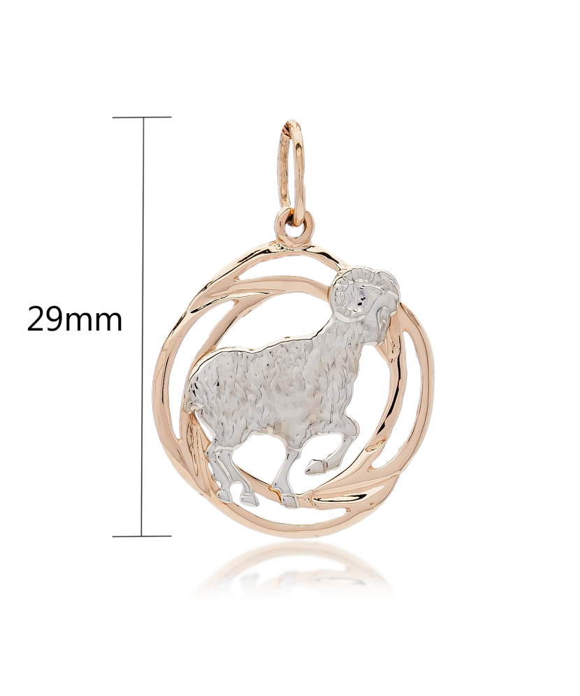 Gold pendant "Aries  "
