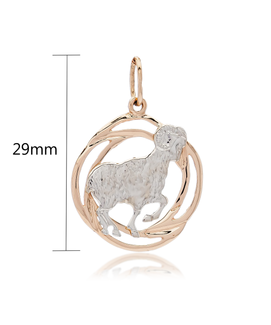 Gold pendant "Aries  "
