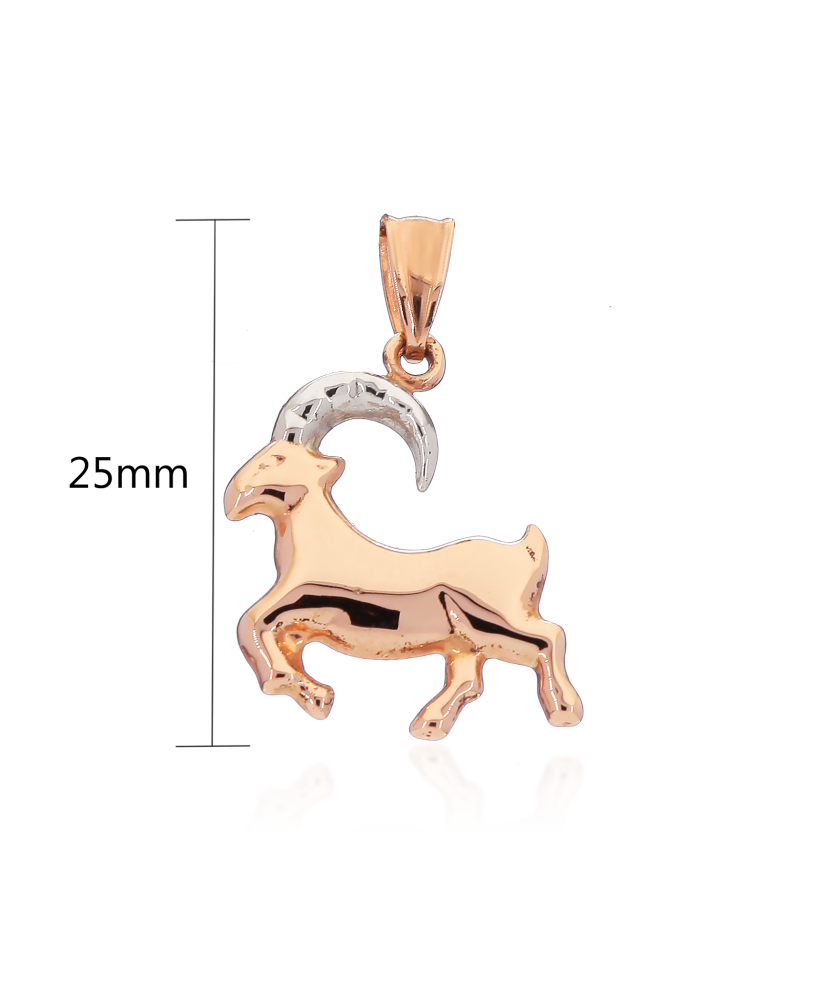 Gold pendant "Capricorn "