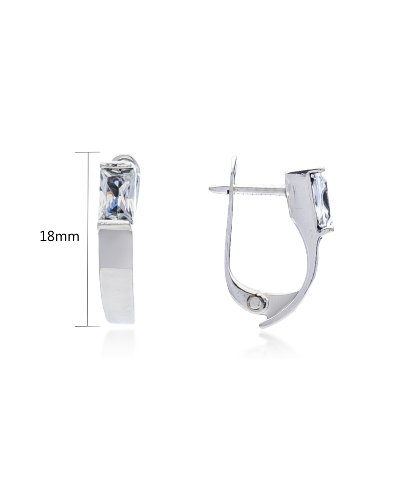 Sidabriniai auskarai su cirkoniu  - Goldinga