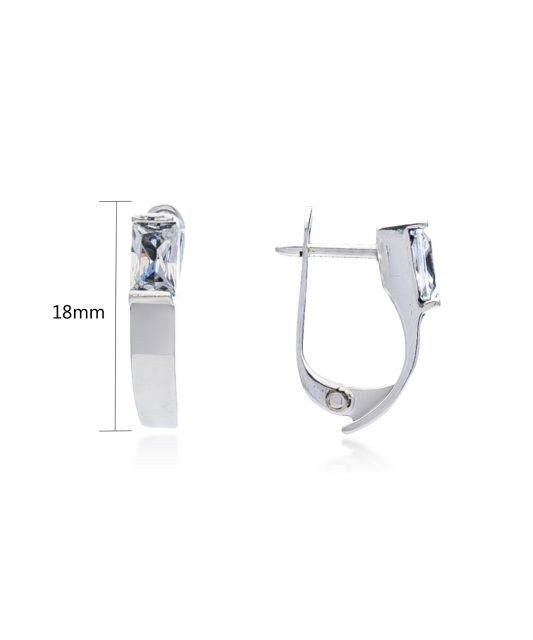 Sidabriniai auskarai su cirkoniu  - Goldinga