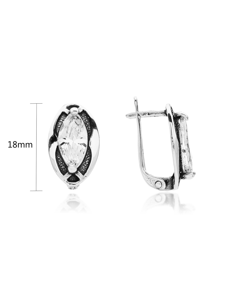 Sidabriniai auskarai su cirkoniu  - Goldinga
