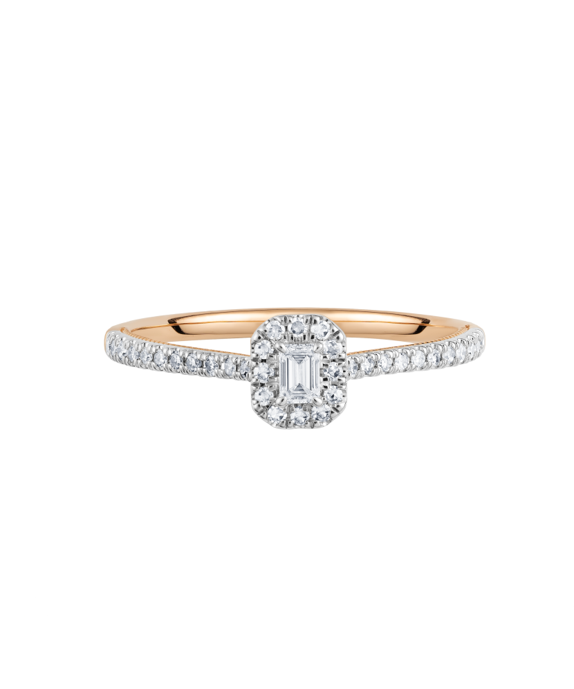 Kultasormus timanteilla