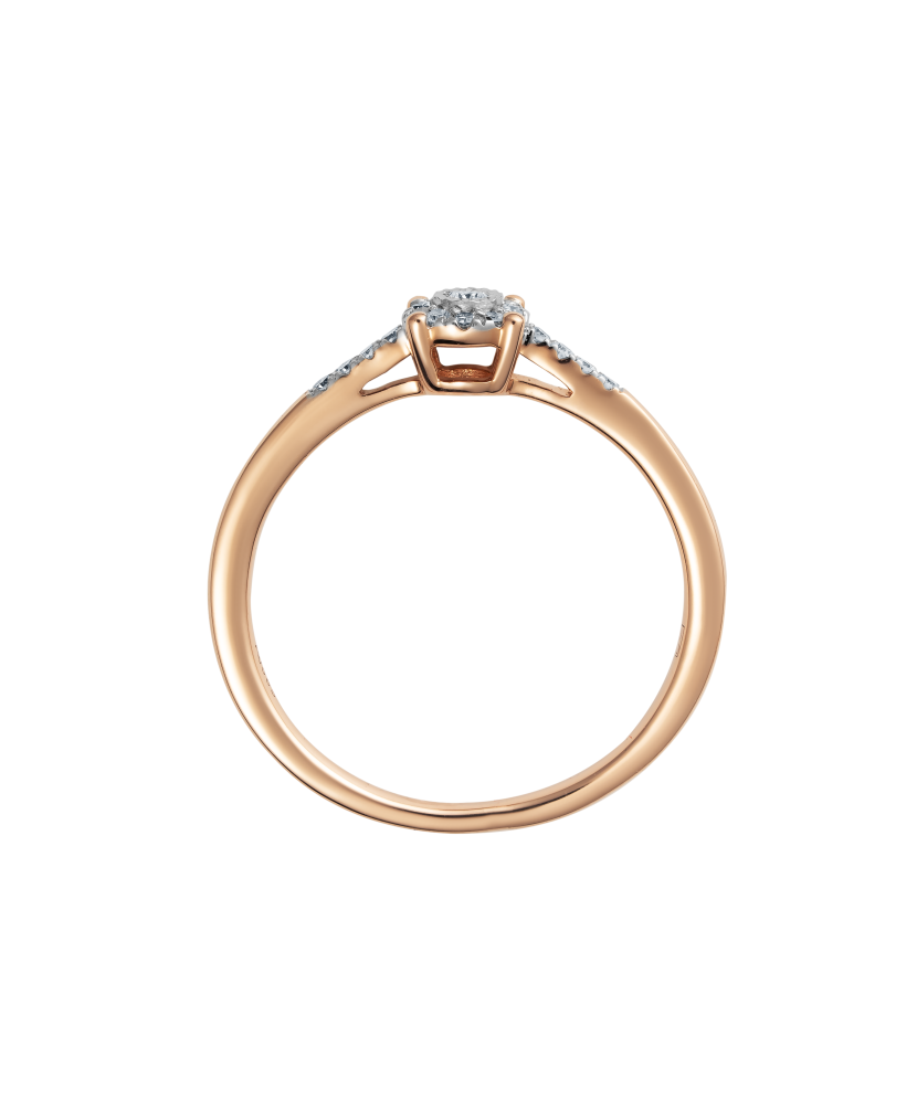 Kultasormus timanteilla