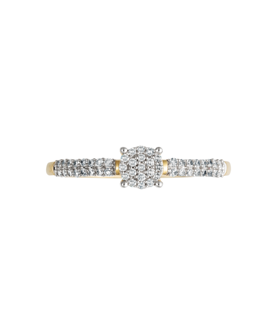 Yellow Gold ring with diamonds