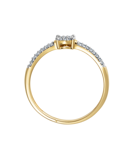 Yellow Gold ring with diamonds