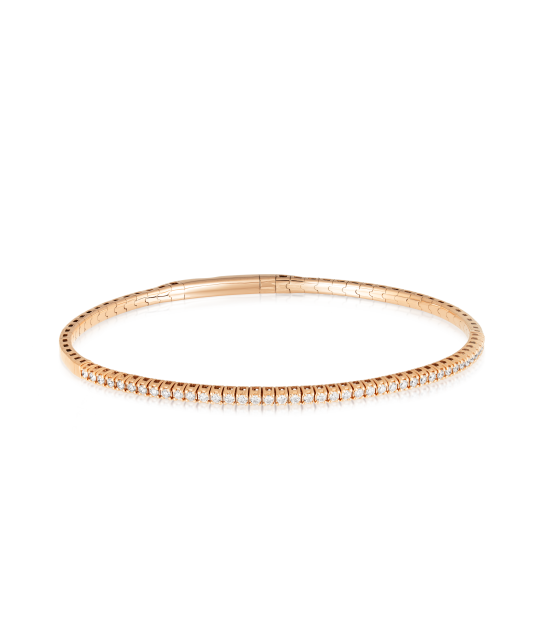 Gold bracelet with diamonds