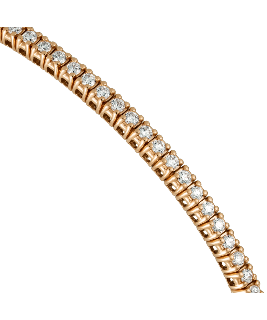 Gold bracelet with diamonds