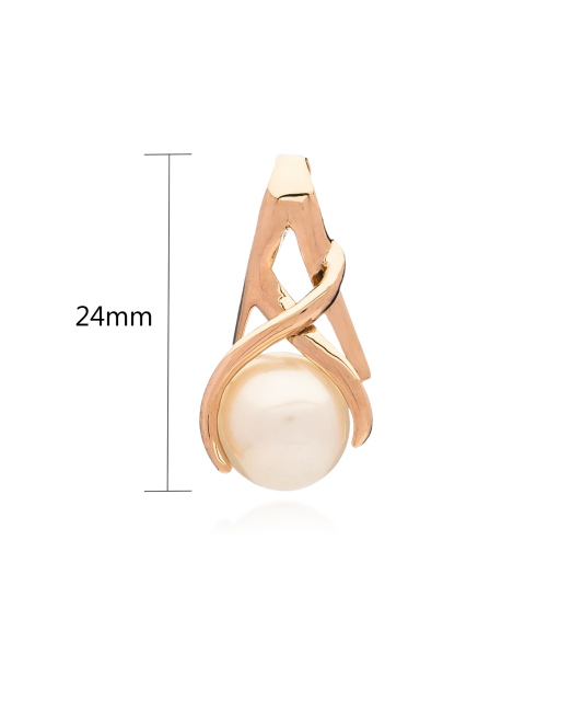 Auksinis pakabukas su perlu  - Goldinga