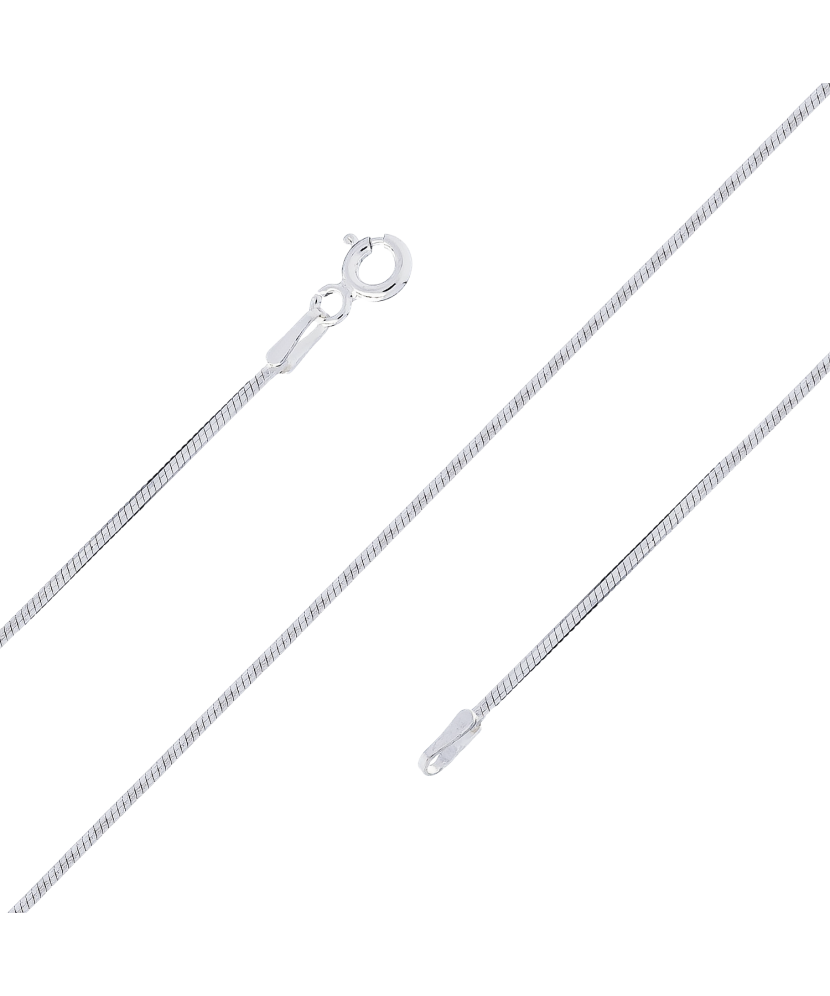 Sterling silver chain "Snake" 1.3mm