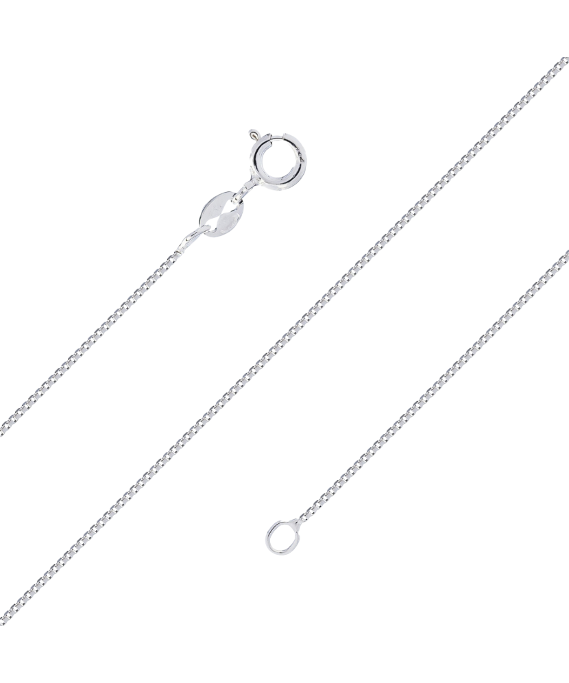 Sterling silver chain "Box" 0.8mm