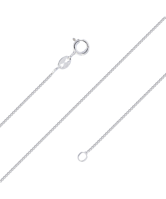 Sterling silver chain "Box" 0.8mm