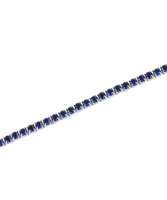 Sterling Silver bracelet with nano sapphires