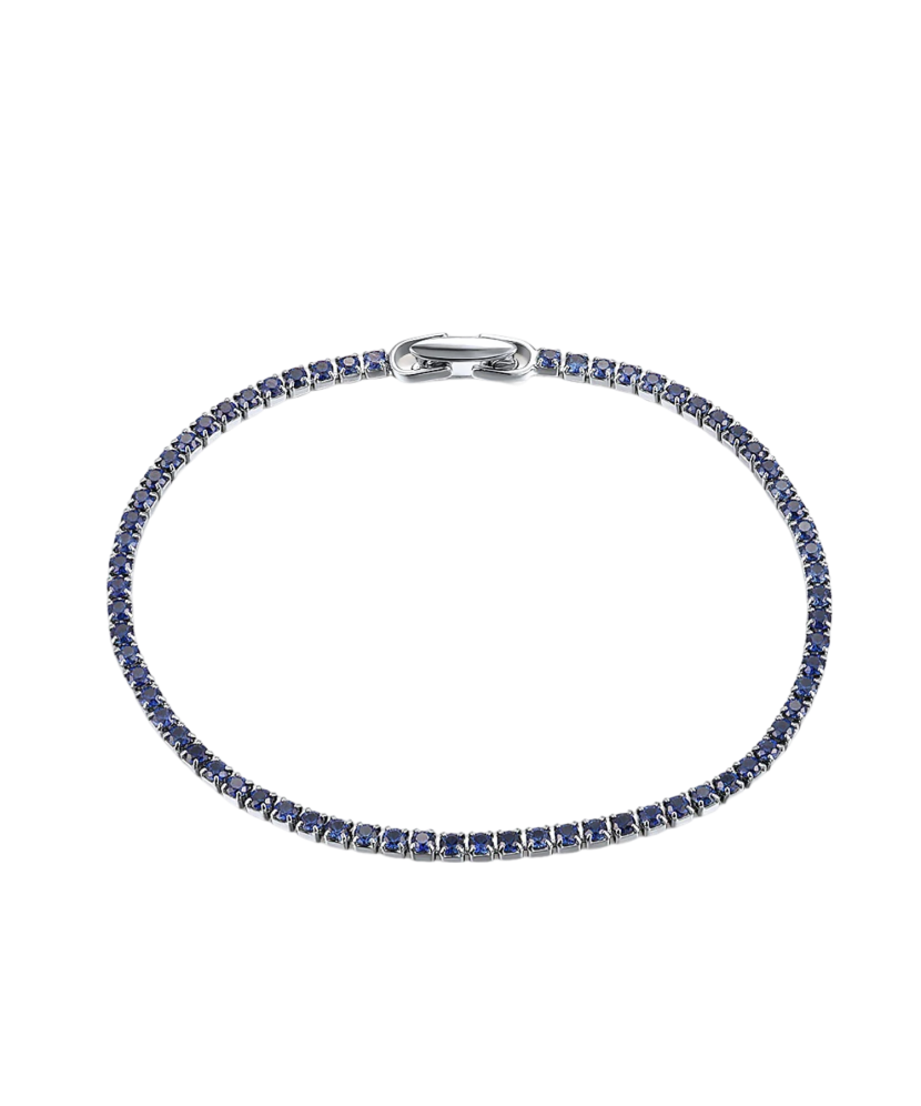 Sterling Silver bracelet with nano sapphires