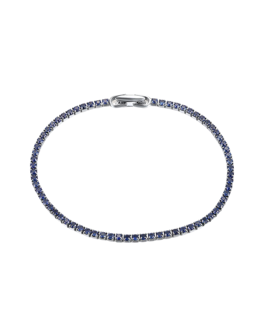 Sterling Silver bracelet with nano sapphires