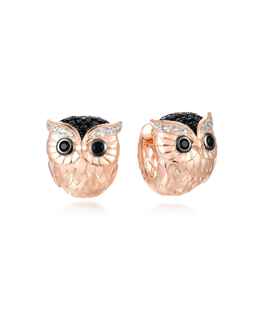 Kultaahopeiset korvakorut spinelleillä ja zirkoneilla