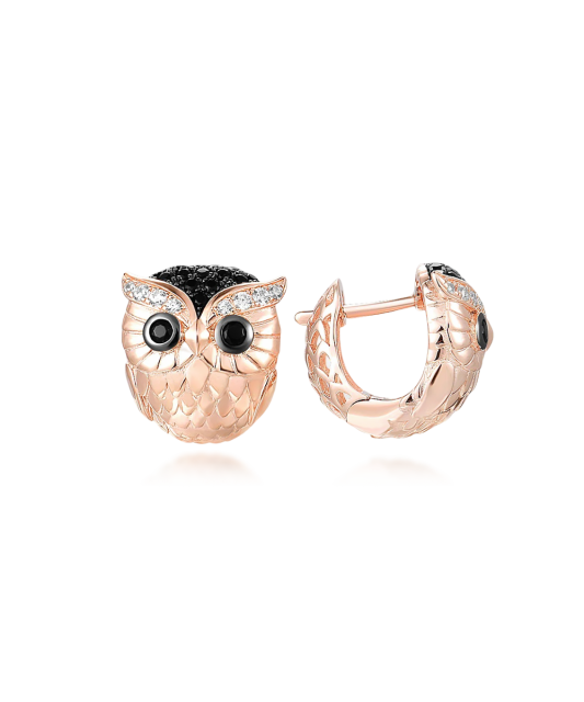 Kultaahopeiset korvakorut spinelleillä ja zirkoneilla