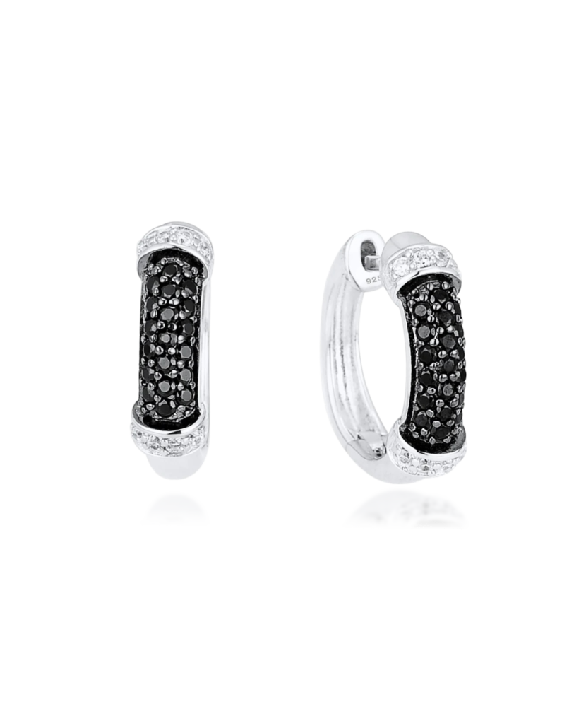 Sterling Silver earrings with zircons and spinels