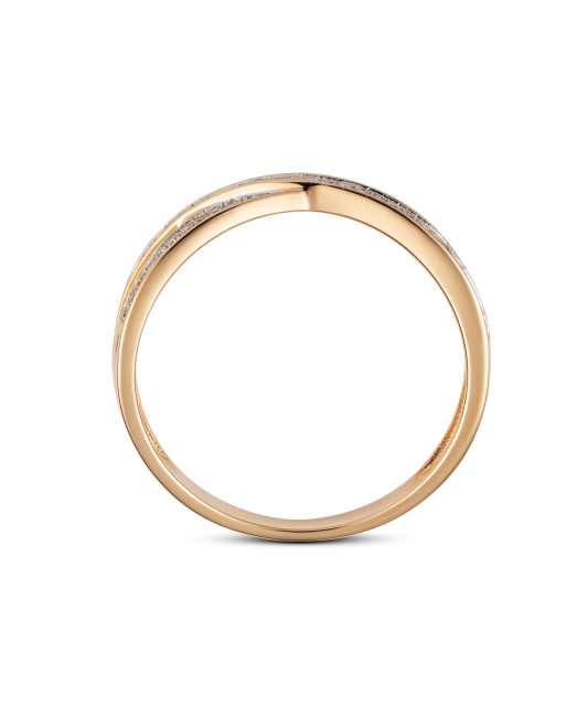 Gold ring with diamonds
