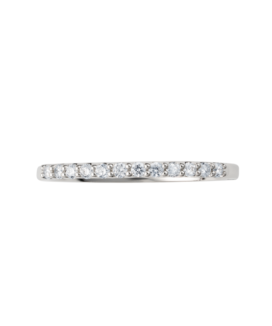 White gold ring with diamonds