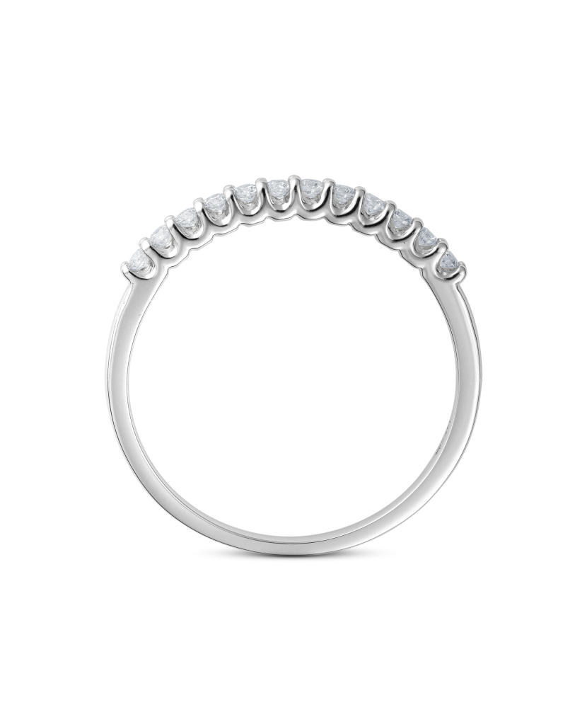 White gold ring with diamonds