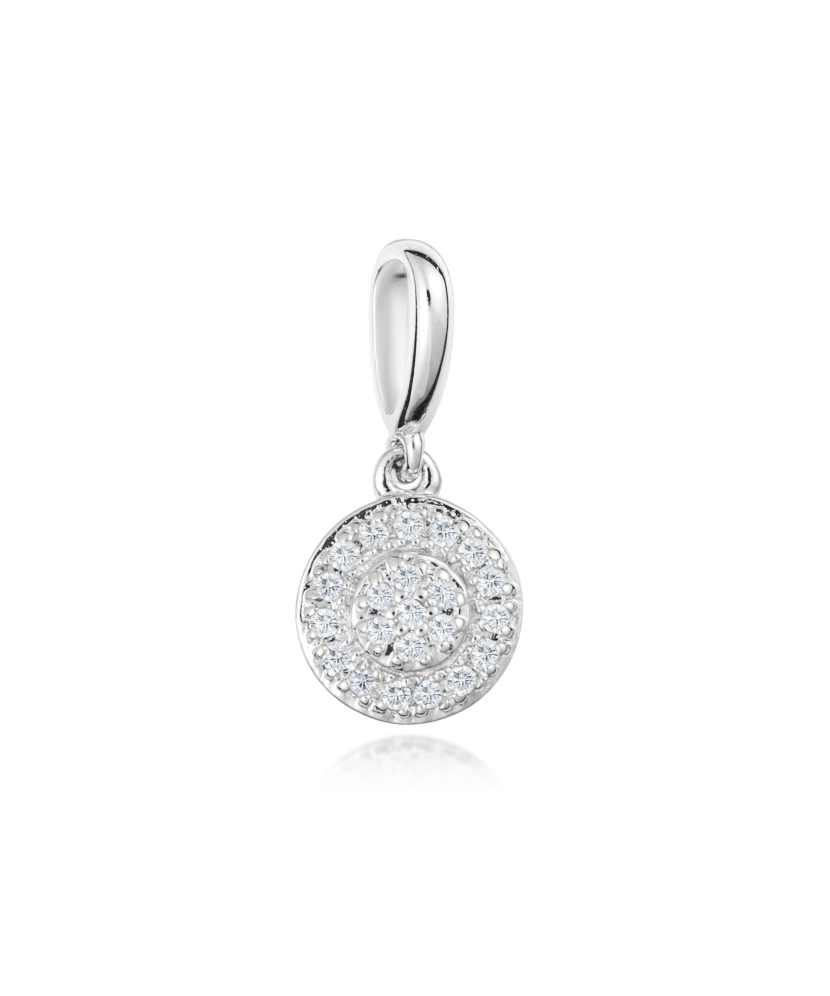 White gold pendant with diamonds