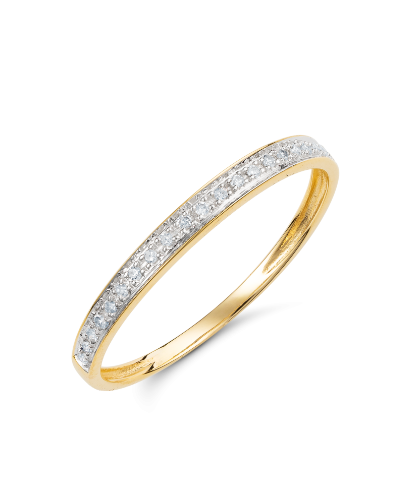 Yellow Gold ring with diamonds