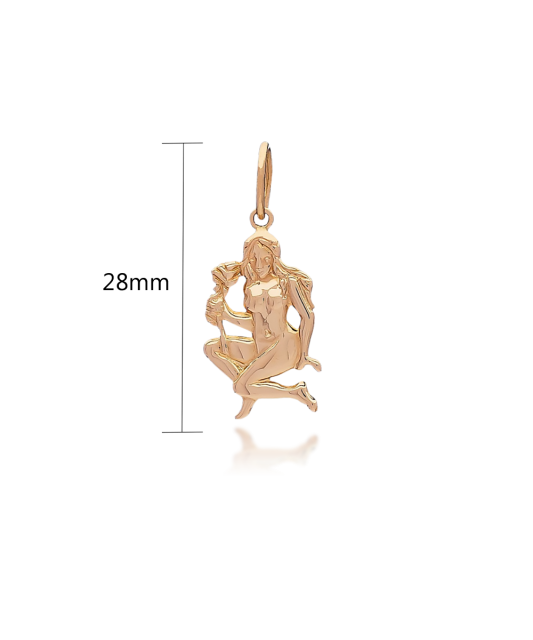 Gold pendant "Virgo "