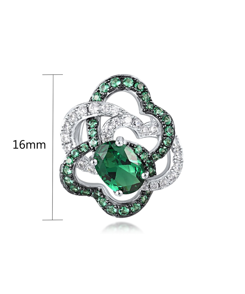 Sterling Silver pendant with spinels and zircons