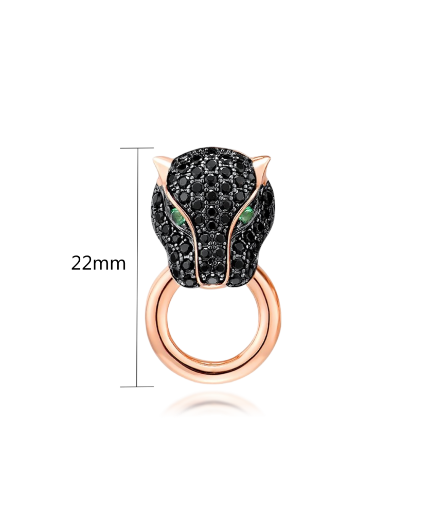 Gilded Sterling Silver pendant with spinels and zircons