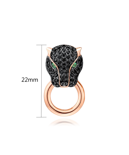 Gilded Sterling Silver pendant with spinels and zircons