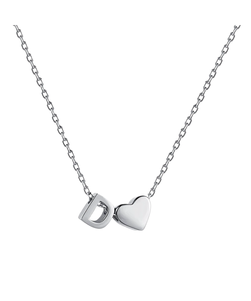 Sidabrinė Grandinėlė Su Pakabuku Raidė D