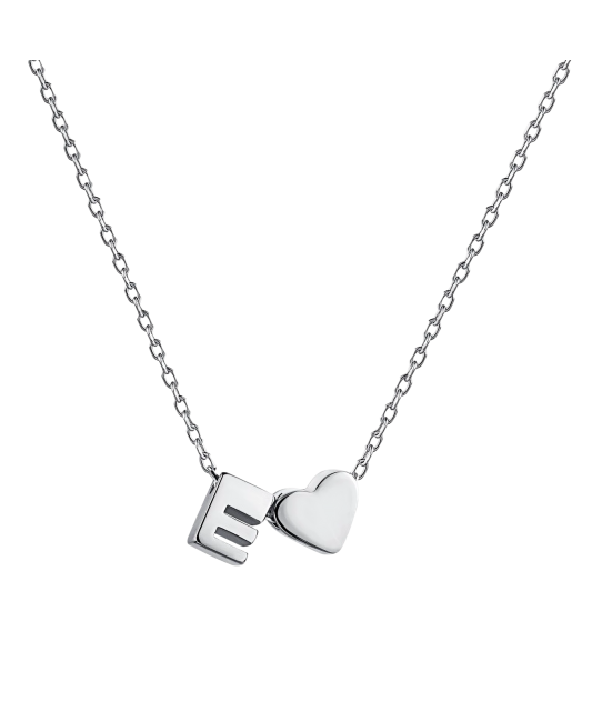 Sidabrinė Grandinėlė Su Pakabuku Raidė E